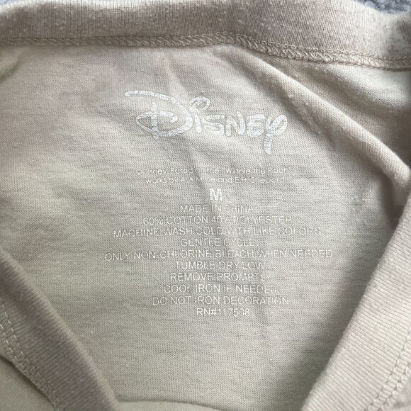 Disney Winnie The Pooh Graphic T-Shirt Womens Medium Nude Brown Casual Crew Tee - Picture 3 of 10